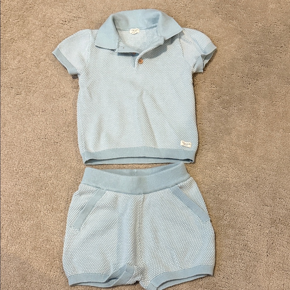 Tahari Sky Blue Kids Matching Set